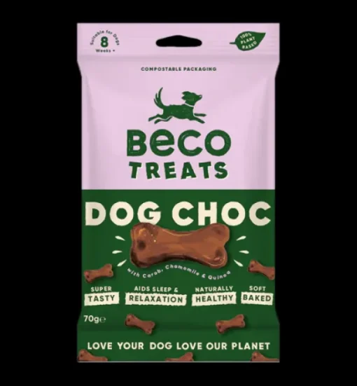 Beco - Dog Choc with Camomile & Quinoa Dog Treats - 70g