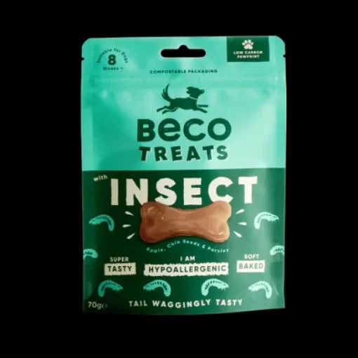 Beco - Insect with Apple & Chia Seeds Dog Treats 70g