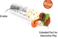 Feline Frenzy Shrimp Purrito Cat Toy - By P.L.A.Y