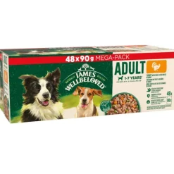 James Wellbeloved Adult Turkey in Gravy Pouch 48 x 90g