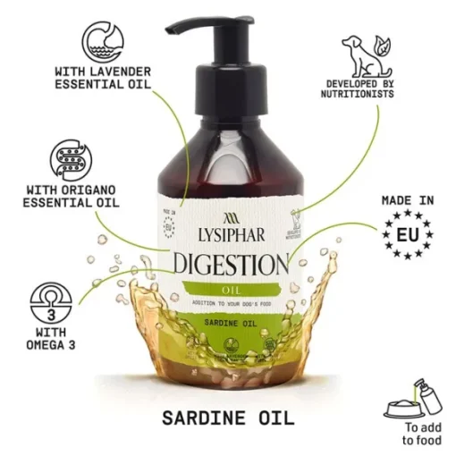 Lysiphar Digestion Oil Supplement for Dogs 250ml