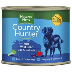 Natures Menu Country Hunter Wild Boar with Superfoods Tins (6 x 600g)