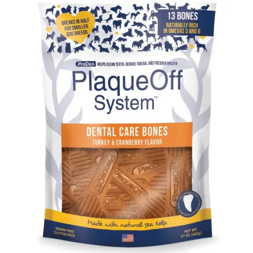 ProDen Plaque Off Dental Care Bones Turkey & Cranberry 482gm