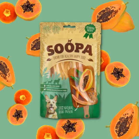 Soopa Natural Papaya Dog Chews 85g