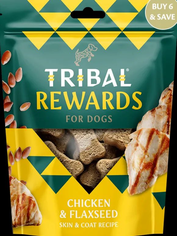 Tribal Rewards Chicken & Flaxseed Dog Biscuits 125g