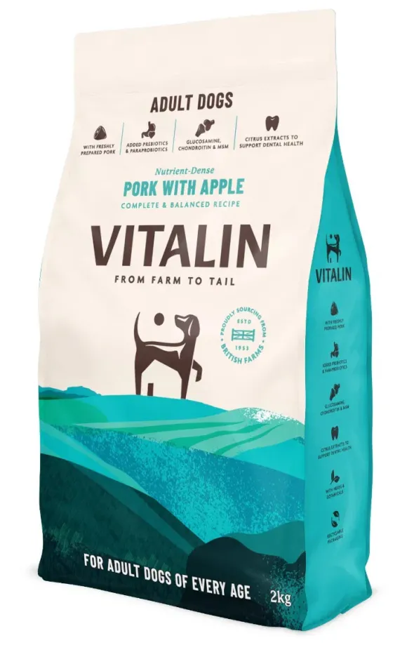 Vitalin Adult Pork with Apple Dog Food