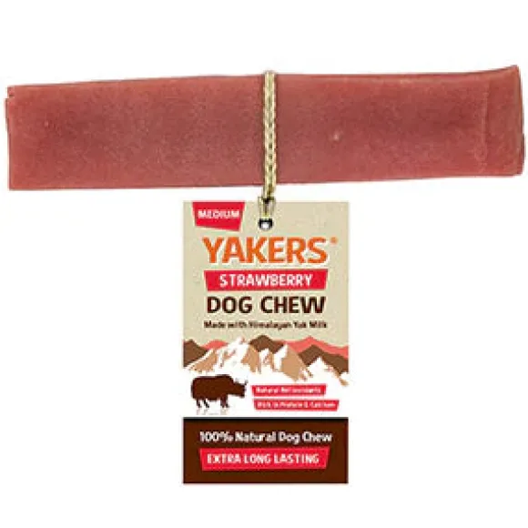 Yakers Strawberry Dog Chew